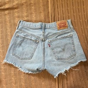Levi 501 Light Wash Denim Shorts